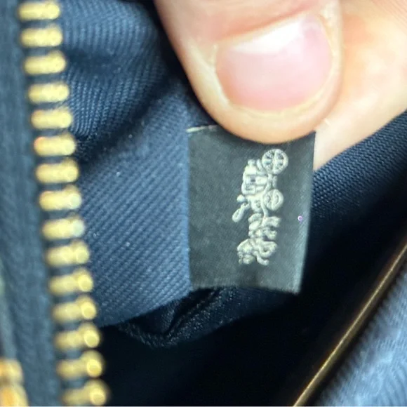 Coach Floral Crossbody Bag - Navy and Lavender - Picture 10 of 13